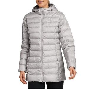 Eddie‎ Bauer CirrusLite 2.0 Beige 650 Down Fill Winter Puffer Jacket Coat. XXL.